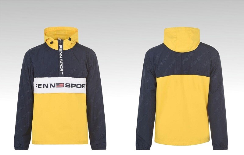 penn sport overhead reflective windrunner jacket